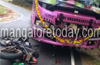 Bike rider dead, pillion rider critical in accident at Hosanagar